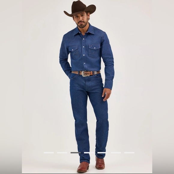 Men's Wrangler MWZ SLIM FIT Blue Denim Jeans - Picture 1 of 11